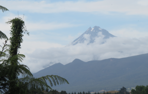 Mt Taranaki, viewed from Omata, just south of New Plymouth.