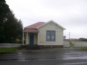 The old Post Office building in Pungarehu, part of the original town when the Armed Constabulary were quartered nearby. Now used as an iwi centre.