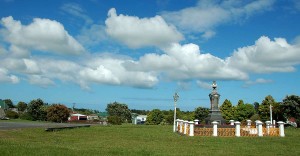 The tomb of Te Whiti O Rongomai, at Parihaka. Te Whiti passed away in 1907.