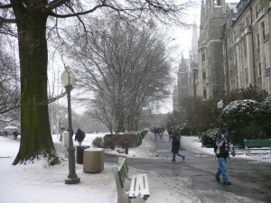 Georgetown University, Washington DC, January 2009.