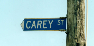 History in road signs - Carey Street, Kihikihi, in the King Country, named after Robert Carey, British Army Officer serving in NZ during the Land Wars.