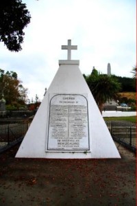 Memorial at Wairau, near Blenheim, commemorating those who died at the Wairau confrontation in 1843.