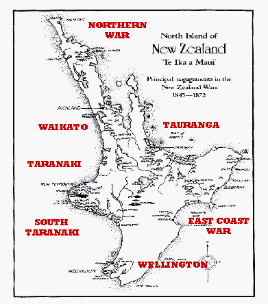 Taranaki New Zealand Map Wars Map