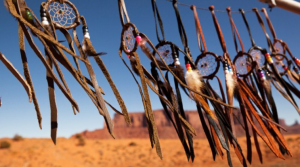 Dream catchers in Monument Valley, SW USA.