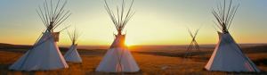Tepee on the Plains, Native America. 