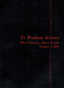 Second issue, Te Pouhere Korero Journal - article by Danny, 'A Few Ventrous Souls', Towards a Comparative History of Māori New Zealand and Native North America', 2002, pp. 82-93.