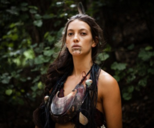 Raukura Turei stars as Mehe in the movie The Dead Lands (2014).