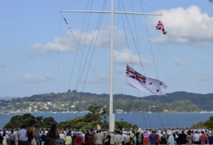 The flagpole, Treaty Grounds, Waitangi.